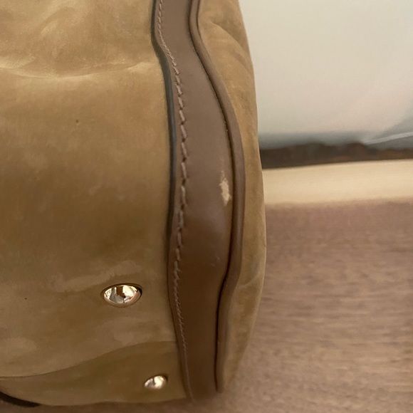 Gucci authentic Boston Joy Bag, suede beige. - Picture 6 of 6